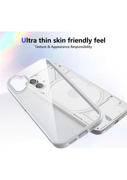 Nothing Phone 1,için Laimtop Kılıf, Kamera Lens Korumalı Hibrit 2'si 1 Arada Şeffaf Kılıf-Gri (Yurt Dışından) fırsatları