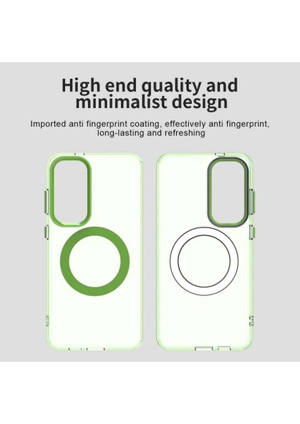 Samsung Galaxy S23 Fe 5g,için Laimtop Kılıf, Manyetik Yarı Saydam Mat Arka Kapak, Darbeye Dayanıklı Kılıf-Yeşil (Yurt Dışından) indirimleri
