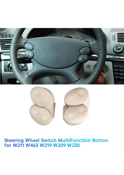 1paır Direksiyon Simidi Anahtarı Çok Işlevli Çok Işlevli Telefon Ses Düğmesi 2308202310 Mercedes-Benz W211 W463 W219 W209 W230 C (Yurt Dışından) indirimleri