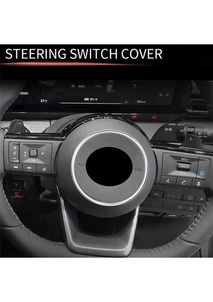 Nissan Serena Için C28 2022-2023 Gümüş Araç Direksiyon Simidi Simidi Trim Iç Çerçeve Kapağı Kaplama (Yurt Dışından) modelleri