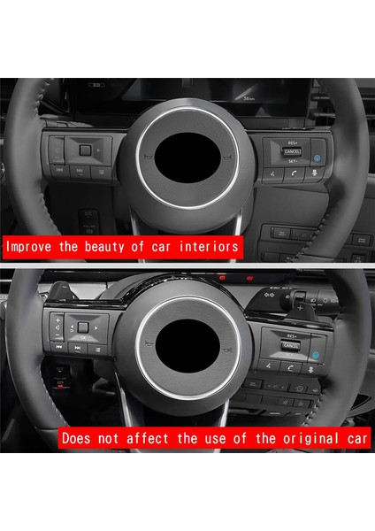 Nissan Serena Için C28 2022-2023 Gümüş Araç Direksiyon Simidi Simidi Trim Iç Çerçeve Kapağı Kaplama (Yurt Dışından) indirimleri