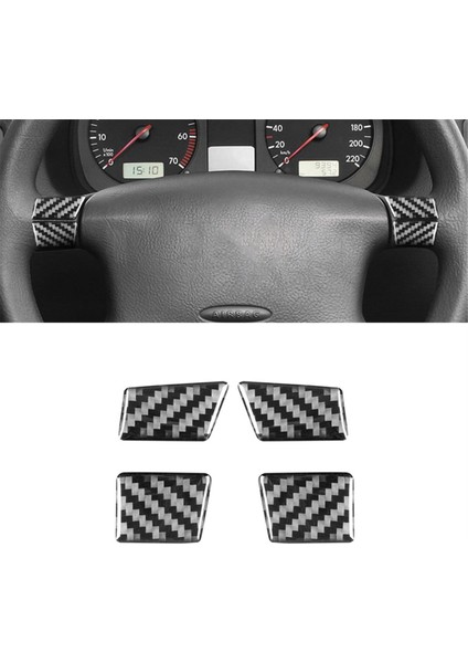 Vw Golf Için 4 Mk4 1999-2004 Yumuşak Karbon Fiber Araç Direksiyon Simidi Kapağı Döşeme Süsleme Etiket Aksesuarları (Yurt Dışından) modelleri