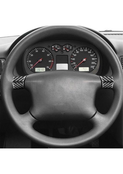 Vw Golf Için 4 Mk4 1999-2004 Yumuşak Karbon Fiber Araç Direksiyon Simidi Kapağı Döşeme Süsleme Etiket Aksesuarları (Yurt Dışından) fırsatları