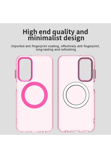 Samsung Galaxy M35,IÇIN Laimtop Kılıf, Manyetik Yarı Saydam Mat Arka Kapak, Darbeye Dayanıklı Kılıf-Kırmızı (Yurt Dışından) indirimleri