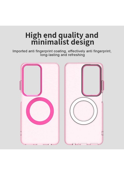 Oppo A3 PRO/A80,IÇIN Laimtop Kılıf, Manyetik Yarı Saydam Mat Arka Kapak, Darbeye Dayanıklı Kılıf-Kırmızı (Yurt Dışından) indirimleri