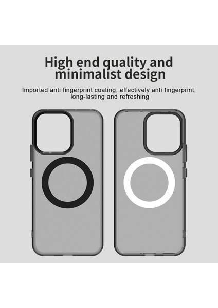 Oppo RENO14 Pro,için Laimtop Kılıf, Manyetik Yarı Saydam Mat Arka Kapak, Darbeye Dayanıklı Kılıf-Siyah (Yurt Dışından) indirimleri