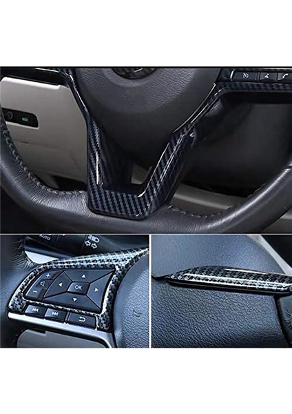 Karbon Fiber Direksiyon Simidi Dekorasyon Kapağı Çerçeve Nissan Rogue Altima Sentra Için Yaprak Versa Aksesuarları (Yurt Dışından) fırsatları