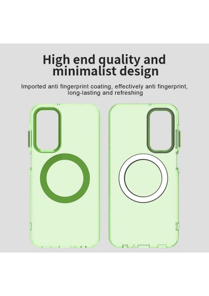 Samsung Galaxy M35,IÇIN Laimtop Kılıf, Manyetik Yarı Saydam Mat Arka Kapak, Darbeye Dayanıklı Kılıf-Yeşil (Yurt Dışından) indirimleri