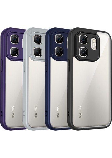 Infinix Smart 9/smart 9 Hd,için Laimtop Kılıf, Kamera Lens Korumalı Hibrit 2'si 1 Arada Şeffaf Kılıf-Mor (Yurt Dışından) fiyatları