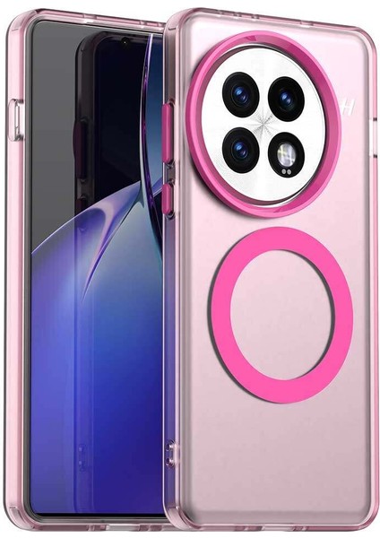 Oneplus 13,için Laimtop Kılıf, Manyetik Yarı Saydam Mat Arka Kapak, Darbeye Dayanıklı Kılıf-Kırmızı (Yurt Dışından)