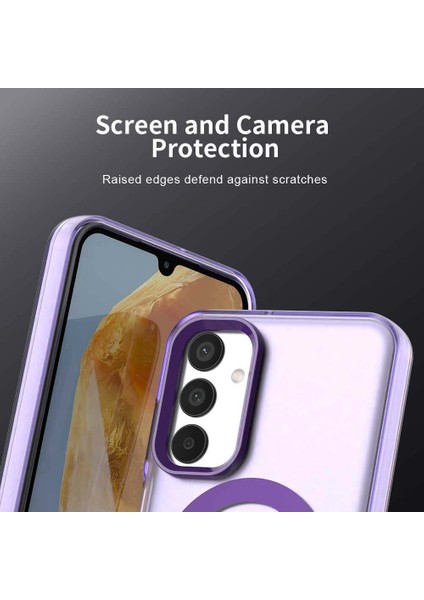 Samsung Galaxy M14 5g,için Laimtop Kılıf, Manyetik Yarı Saydam Mat Arka Kapak, Darbeye Dayanıklı Kılıf-Mor (Yurt Dışından) fiyatları