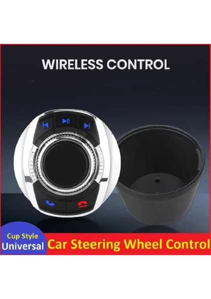 Android Multimedya Navigasyon Oynatıcı Fincan Şekli Için Evrensel Araba Direksiyon Kontrol Düğmesi Kablosuz Ses Denetleyicisi (Yurt Dışından) indirimleri
