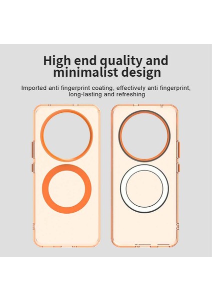 Realme 13 Pro/realme 13 Pro+,için Laimtop Kılıf, Manyetik Yarı Saydam Mat Arka Kapak, Darbeye Dayanıklı Kılıf-Turuncu (Yurt Dışından) indirimleri