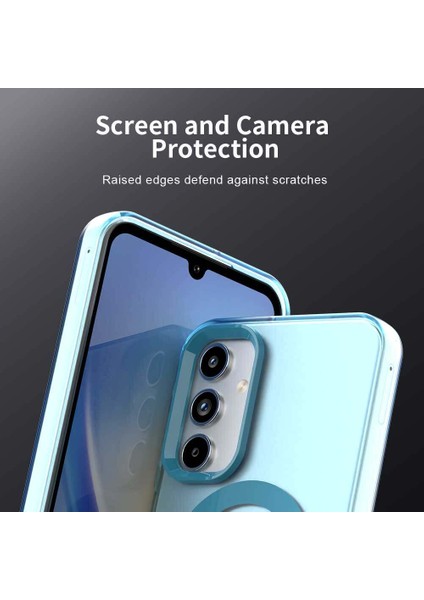 Samsung Galaxy A35,IÇIN Laimtop Kılıf, Manyetik Yarı Saydam Mat Arka Kapak, Darbeye Dayanıklı Kılıf-Mavi (Yurt Dışından) fiyatları