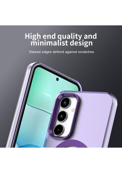 Samsung Galaxy A55,IÇIN Laimtop Kılıf, Manyetik Yarı Saydam Mat Arka Kapak, Darbeye Dayanıklı Kılıf-Mor (Yurt Dışından) fiyatları