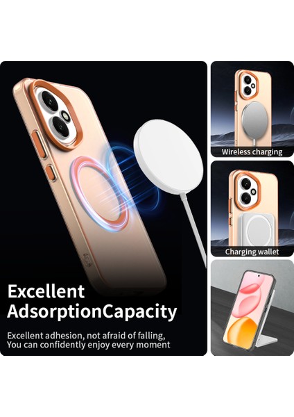 Honor 400,IÇIN Laimtop Kılıf, Manyetik Yarı Saydam Mat Arka Kapak, Darbeye Dayanıklı Kılıf-Turuncu (Yurt Dışından) modelleri