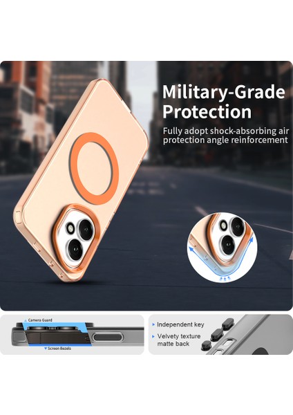 Honor 400,IÇIN Laimtop Kılıf, Manyetik Yarı Saydam Mat Arka Kapak, Darbeye Dayanıklı Kılıf-Turuncu (Yurt Dışından) fırsatları