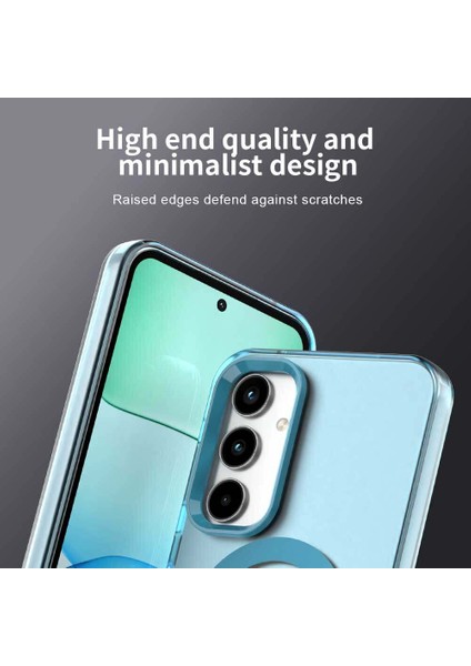Samsung Galaxy A55,IÇIN Laimtop Kılıf, Manyetik Yarı Saydam Mat Arka Kapak, Darbeye Dayanıklı Kılıf-Mavi (Yurt Dışından) fiyatları
