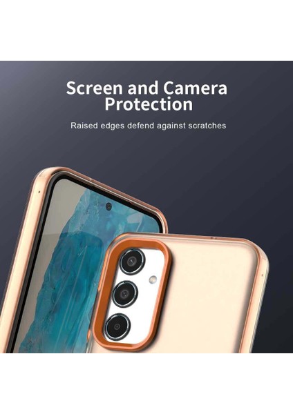 Samsung Galaxy M35,IÇIN Laimtop Kılıf, Manyetik Yarı Saydam Mat Arka Kapak, Darbeye Dayanıklı Kılıf-Turuncu (Yurt Dışından) fiyatları