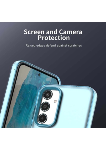 Samsung Galaxy M35,IÇIN Laimtop Kılıf, Manyetik Yarı Saydam Mat Arka Kapak, Darbeye Dayanıklı Kılıf-Mavi (Yurt Dışından) fiyatları