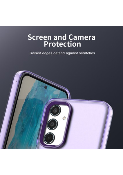 Samsung Galaxy M35,IÇIN Laimtop Kılıf, Manyetik Yarı Saydam Mat Arka Kapak, Darbeye Dayanıklı Kılıf-Mor (Yurt Dışından) fiyatları