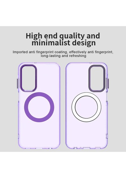 Samsung Galaxy M35,IÇIN Laimtop Kılıf, Manyetik Yarı Saydam Mat Arka Kapak, Darbeye Dayanıklı Kılıf-Mor (Yurt Dışından) indirimleri