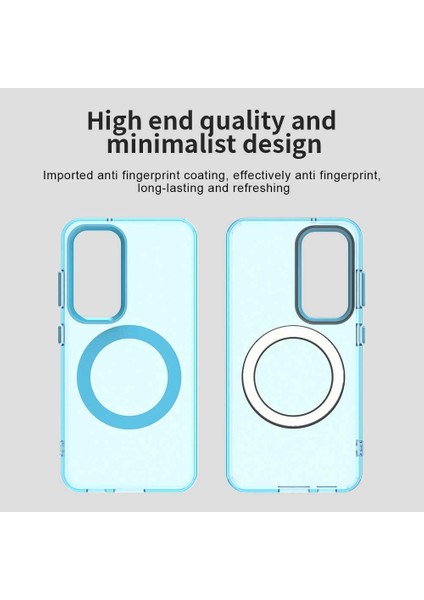 Samsung Galaxy S23 5g,için Laimtop Kılıf, Manyetik Yarı Saydam Mat Arka Kapak, Darbeye Dayanıklı Kılıf-Mavi (Yurt Dışından) indirimleri