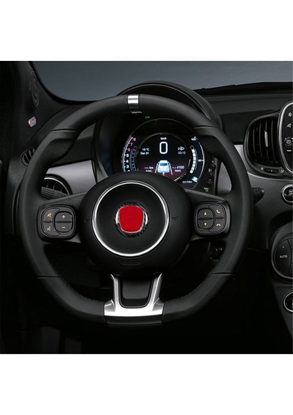 Fiat 500 2008-2023 Otomobil Direksiyon Merkezi Yüzük Kapağı Iç Aksesuarlar (Siyah) Için Gerçek Sert Karbon Fiber Çıkartma (Yurt Dışından) fırsatları
