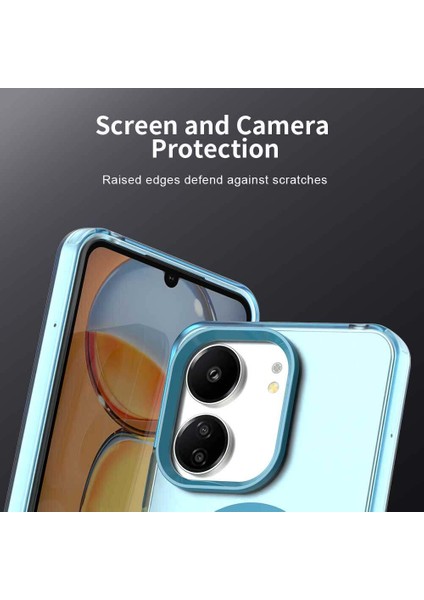 Xiaomi Redmi 13C 4g/redmi 13C 5g/poco C65/POCO M6 5g,için Laimtop Kılıf, Manyetik Yarı Saydam Mat Arka Kapak, Darbeye Dayanıklı Kılıf-Mavi (Yurt Dışından) fiyatları