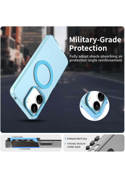 Xiaomi Redmi 13C 4g/redmi 13C 5g/poco C65/POCO M6 5g,için Laimtop Kılıf, Manyetik Yarı Saydam Mat Arka Kapak, Darbeye Dayanıklı Kılıf-Mavi (Yurt Dışından) fırsatları