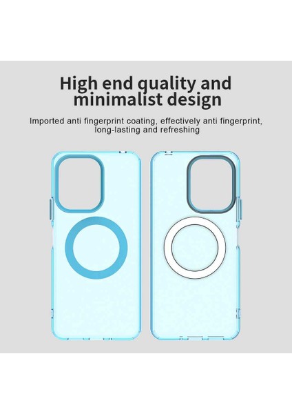 Xiaomi Redmi 13C 4g/redmi 13C 5g/poco C65/POCO M6 5g,için Laimtop Kılıf, Manyetik Yarı Saydam Mat Arka Kapak, Darbeye Dayanıklı Kılıf-Mavi (Yurt Dışından) indirimleri
