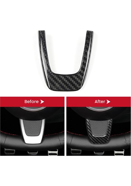 Fiat Için Gerçek Sert Karbon Fiber Çıkartma 500 Abarth 595 2012 2013 2014 2015 Direksiyon Simidi Trim Aksesuarları (Yurt Dışından) fırsatları