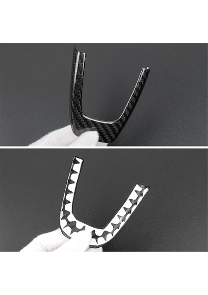 Fiat Için Gerçek Sert Karbon Fiber Çıkartma 500 Abarth 595 2012 2013 2014 2015 Direksiyon Simidi Trim Aksesuarları (Yurt Dışından) indirimleri