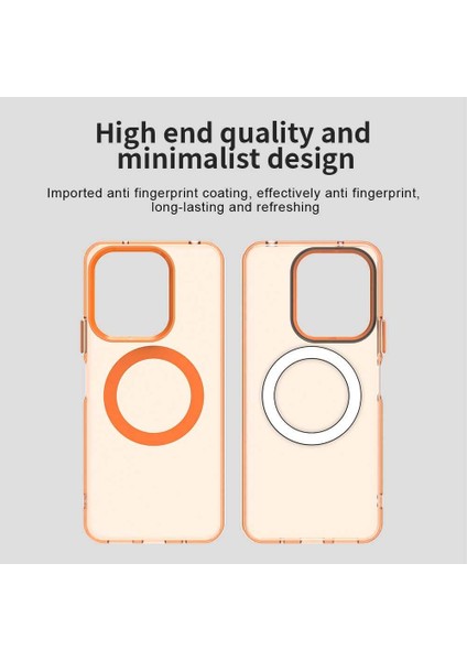 Xiaomi Redmi 13 4g/redmi 13 5g/poco M6 4g/poco M6 Plus,için Laimtop Kılıf, Manyetik Yarı Saydam Mat Arka Kapak, Darbeye Dayanıklı Kılıf-Turuncu (Yurt Dışından) indirimleri