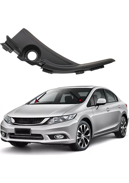 Honda Civic 12-15 Silecek Yan Trim Kapağı Için Araba Ön Cowl Ön Cam Silecek Motor Kapağı Sol 74220-TR0-A00 74220TR0A00 (Yurt Dışından) modelleri