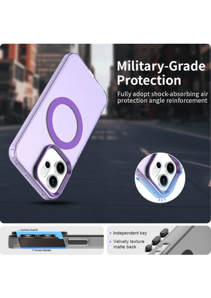 Oppo RENO14,IÇIN Laimtop Kılıf, Manyetik Yarı Saydam Mat Arka Kapak, Darbeye Dayanıklı Kılıf-Mor (Yurt Dışından) fırsatları