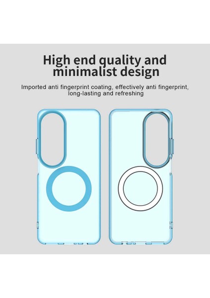 Oppo A60,IÇIN Laimtop Kılıf, Manyetik Yarı Saydam Mat Arka Kapak, Darbeye Dayanıklı Kılıf-Mavi (Yurt Dışından) indirimleri
