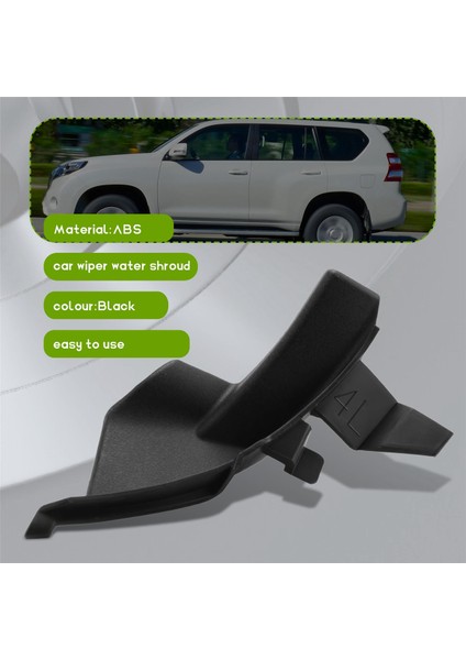 1paır Ön Ön Cam Silecek Trim Cowl Land Cruiser Prado LC120 FJ120 Lexus GX470 2003-2009 53867-60040 53866-60030 (Yurt Dışından)