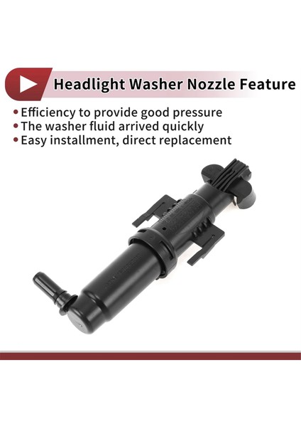 Bmw F10 Z4 Sağ Taraf (61677206646) Için Araba Far Püskürtme Tabanca Yıkama Nozul 61677206646 (Yurt Dışından)