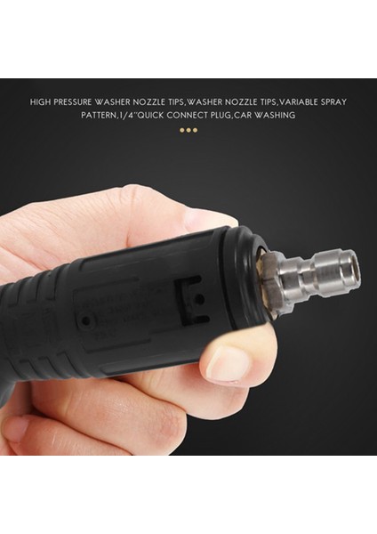 Otomatik Alet Ayarlanabilir Yüksek Basınçlı Yıkama Nozul Uçları, Değişken Sprey Paterni, 1/4 Inç Hızlı Bağlantı Fişi, 3000 Psi (Yurt Dışından) modelleri