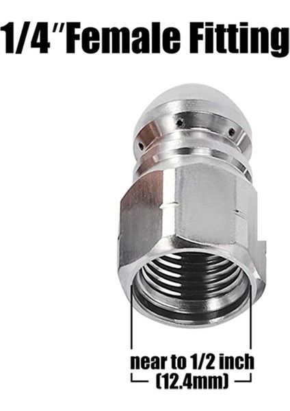 Karcher Basınçlı Yıkayıcı Nozul Kanalizasyon Temizleme Aracı Ejektörü Drenaj Temizleme Nozumu Ipucu 1/4 (Yurt Dışından) fırsatları