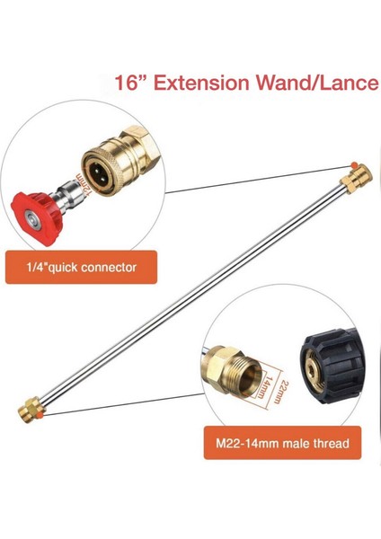 Gaz/benzin Yüksek Basınç/güç Yıkayıcı Wand/lance &amp; Nozul 4000PSI Universal (Yurt Dışından) modelleri