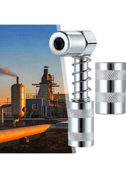 Gres Meme Adaptörü Gres Tabancası-Aksesuar 90 Derece Grease Kuplör Adaptörlü 3 Çene Açısı Gres Aracı (Yurt Dışından) indirimleri