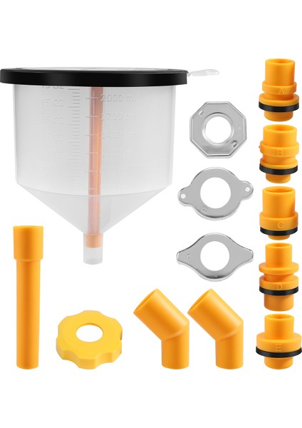 15PCS/SET Plastik Dolgu Hunisi Spout Dökme Yağı Aracı Dökül (Yurt Dışından)