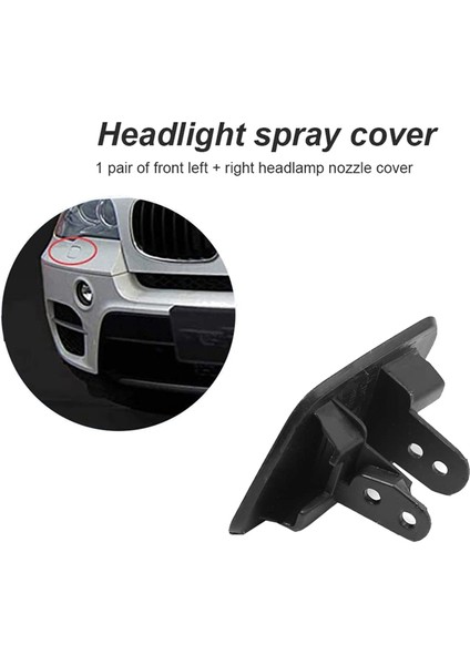 51657199142 51657199141 Bmw X5 2007-2010 E70 2006-2013 Suv Için Sol Ön Far Yıkama Jet Sprey Nozul Kapağı (Yurt Dışından) indirimleri