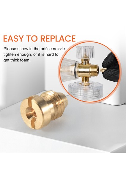 Köpük Top Çöp Nozumu Uçları ve Köpük Makinesi, Evrensel 1,1 mm Iplik Nozumu ve Kar Köpük Lance Için Örgü Filtresi, 3000 Psi (Yurt Dışından) indirimleri