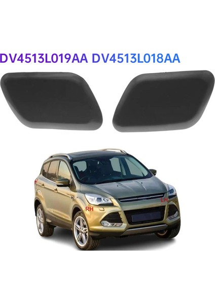 1paır Ön Tampon Far Far Yıkayıcı Nozul Kapak Kapakları Ford Escape Kuga 2013-2016 DV4513L019AA DV4513L018AA (Yurt Dışından) fiyatları