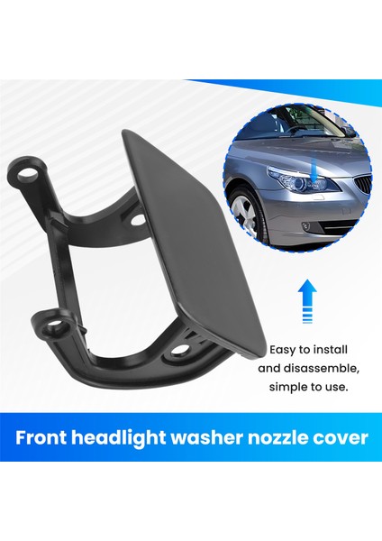 Araba Sol Ön Tampon Far Yıkama Sprey Nozul Kapağı Far Far Yıkama Kapağı Için Bmw 5 Serisi E60 E61 2003-2010 (Yurt Dışından) fırsatları