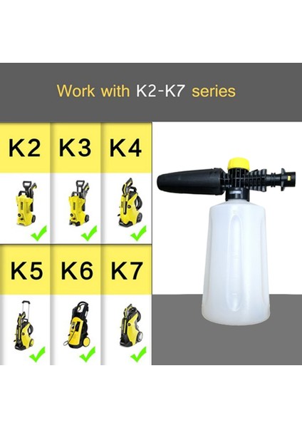 Karcher K Serisi Için K2/k3/k4/k5/k6/k7 Köpük Püskürtücü Nozul Ev Otomobil Yıkama Basınçlı Yıkayıcı Sulama (Yurt Dışından) indirimleri