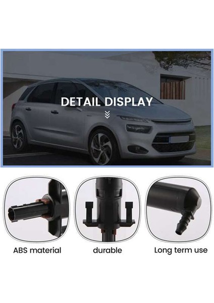 2pcs Ön Far Temizleme Yıkayıcı Nozul 6438P1 Peugeot 307 207 607 Citroen C4 C5 Far Silecek Jeti (Yurt Dışından) fırsatları